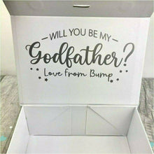 Load image into Gallery viewer, Personalised 'Will You Be My Godfather?' Name Small Keepsake Gift Box