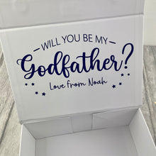 Load image into Gallery viewer, Personalised Will You Be My Godfather? Keepsake Gift Box