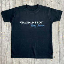 Load image into Gallery viewer, Personalised Daddy's Boy T-shirt, Father's Day Gift