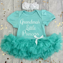 Load image into Gallery viewer, 'Grandma's Little Princess' Baby Girl Tutu Romper With Matching Bow Headband