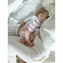 Load image into Gallery viewer, Personalised 'Mummy's Little Valentine' Baby Boy Girl Long Sleeve Romper, Valentine’s Day Romper