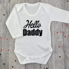 Load image into Gallery viewer, Hello Daddy Newborn Romper, Baby Announcement