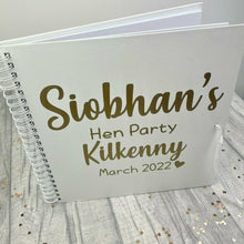 Load image into Gallery viewer, Personalised Hen Weekend / Hen Party Scrapbook, Bride to be wedding gift