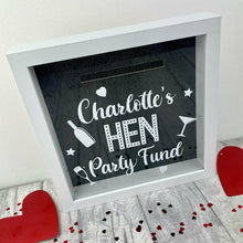 Load image into Gallery viewer, Hen Party Fund, Personalised Money Box Frame