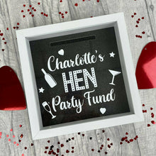 Load image into Gallery viewer, Hen Party Fund, Personalised Money Box Frame