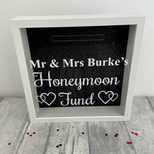 Load image into Gallery viewer, Personalised Honeymoon Fund Engagement Money Box Gift