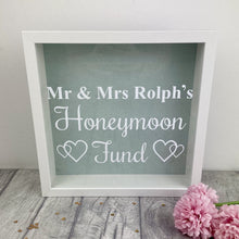 Load image into Gallery viewer, Personalised Honeymoon Fund Engagement Money Box Gift