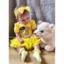 Load image into Gallery viewer, Disney Lion King Nala Personalised Baby Girl Tutu Romper With Matching Bow Headband