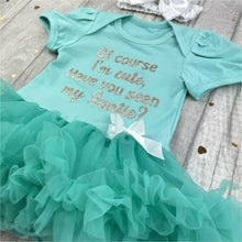 Load image into Gallery viewer, Funny Auntie Baby Girl Tutu Romper With Headband, Of Course I'm Cute. Have You Seen My Auntie?