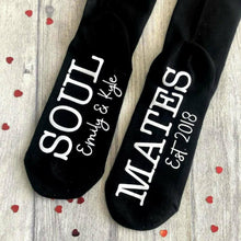 Load image into Gallery viewer, Soul Mates Personalised Valentine's Gift Anniversary Socks