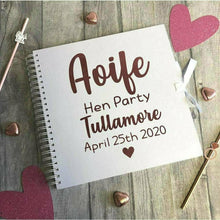 Load image into Gallery viewer, Personalised Hen Weekend / Hen Party Scrapbook, Bride to be wedding gift