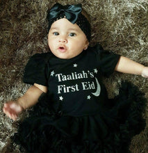 Load image into Gallery viewer, Personalised First Eid Baby Girl Tutu Romper