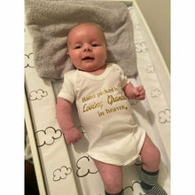 Load image into Gallery viewer, Personalised 'Hand Picked For Earth By My... In Heaven' Baby Boy Girl Short Sleeved Romper