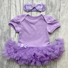 Load image into Gallery viewer, Custom Your Own Lilac Tutu Romper With Headband