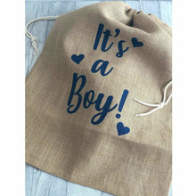 Load image into Gallery viewer, It's a girl/boy new born baby presents gift sack