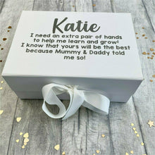 Load image into Gallery viewer, Personalised 'Will You Be My Godmother?' Quote Name Small Keepsake Gift Box