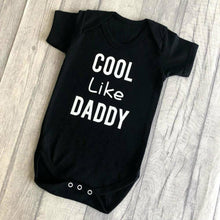 Load image into Gallery viewer, Cool Like Daddy Black Romper
