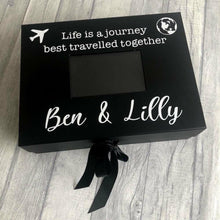 Load image into Gallery viewer, Life is best travelled together personalised A4 Photo Box