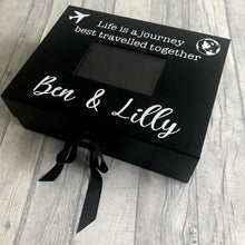 Load image into Gallery viewer, Life is best travelled together personalised A4 Photo Box