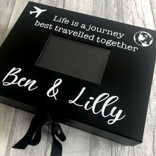 Load image into Gallery viewer, Life is best travelled together personalised A4 Photo Box