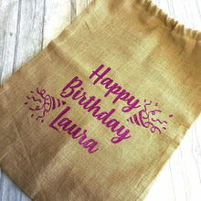 Load image into Gallery viewer, Personalised Birthday Confetti Gift Sack