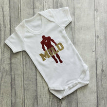 Load image into Gallery viewer, Personalised Iron Man Baby Boy Romper Marvel Superhero
