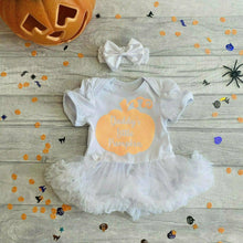 Load image into Gallery viewer, Daddy's Little Pumpkin Baby Girl Tutu Romper, Thanksgiving Halloween Outfit