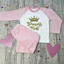 Load image into Gallery viewer, Personalised Princess Pink Pyjamas