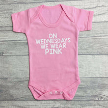 Load image into Gallery viewer, On Wednesdays We Wear Pink Short Sleeved Pink Romper, Mean Girls Inspired