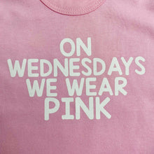 Load image into Gallery viewer, On Wednesdays We Wear Pink Short Sleeved Pink Romper, Mean Girls Inspired