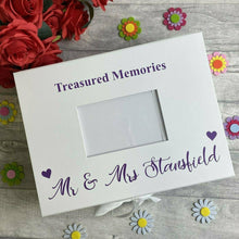 Load image into Gallery viewer, Treasured Memories Wedding A4 Photo Box Keepsake Gift