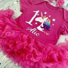 Load image into Gallery viewer, Personalised Unicorn 1st Birthday Outfit