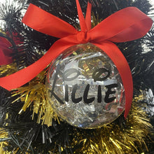 Load image into Gallery viewer, Personalised Disney Inspired Christmas Gift Bauble