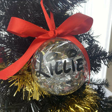 Load image into Gallery viewer, Personalised Disney Inspired Christmas Gift Bauble