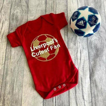 Load image into Gallery viewer, Liverpool's Cutest Fan Baby Short Sleeve Bodysuit Romper
