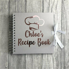Load image into Gallery viewer, Personalised Chef Hat Baking / Cooking Recipe Scrapbook