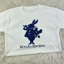 Load image into Gallery viewer, Alice in Wonderland The White Rabbit Childrens T-shirt