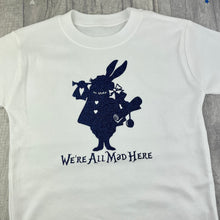 Load image into Gallery viewer, Alice in Wonderland The White Rabbit Childrens T-shirt
