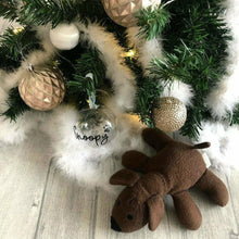 Load image into Gallery viewer, Personalised Dog / Cat Christmas Tree Bauble with Paw Print
