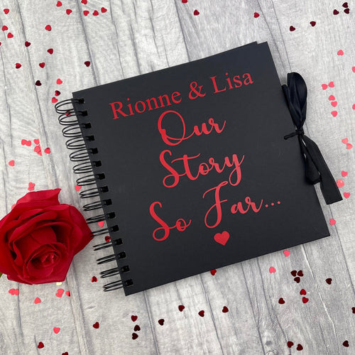 Our Story So Far... Personalised Scrapbook Gift