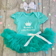 Load image into Gallery viewer, 'Mummy's Little Princess' Baby Girl Tutu Romper With Matching Bow Headband