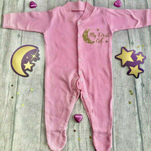 Load image into Gallery viewer, My First Eid Newborn Sleepsuit