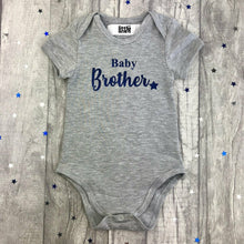 Load image into Gallery viewer, Baby Brother Star Baby Boy Short Sleeve Romper, New Born Outfit / Gift