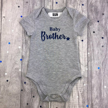 Load image into Gallery viewer, Baby Brother Star Baby Boy Short Sleeve Romper, New Born Outfit / Gift