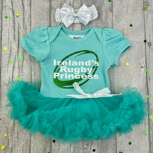 Load image into Gallery viewer, Ireland's Rugby Princess Tutu Romper