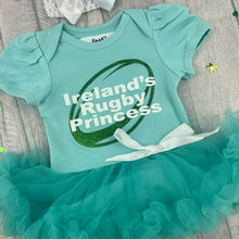 Load image into Gallery viewer, Ireland's Rugby Princess Tutu Romper