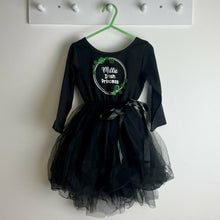Load image into Gallery viewer, Personalised Irish Princess Girl's Black Long Sleeve Tutu Dress