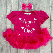 Load image into Gallery viewer, Personalised First Birthday Tutu Romper