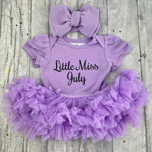 Load image into Gallery viewer, Little Miss July Tutu Romper & Oversized Bow Headband