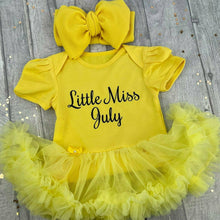 Load image into Gallery viewer, Little Miss July Tutu Romper & Oversized Bow Headband - Little Secrets Clothing